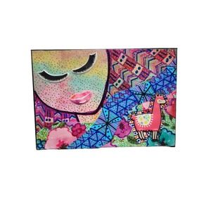 Magnetic Make Up Pallet w/ Mirror - 6x8 - Magnets + Make Up Brush Included *NEW